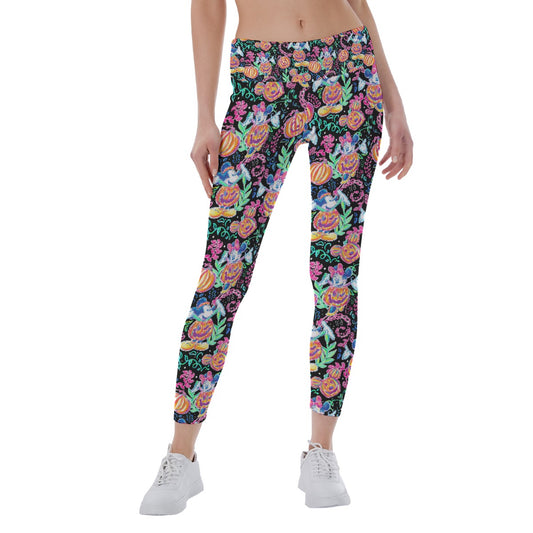 Mouse and Friends Pumpkin Parade - Women's Yoga Leggings