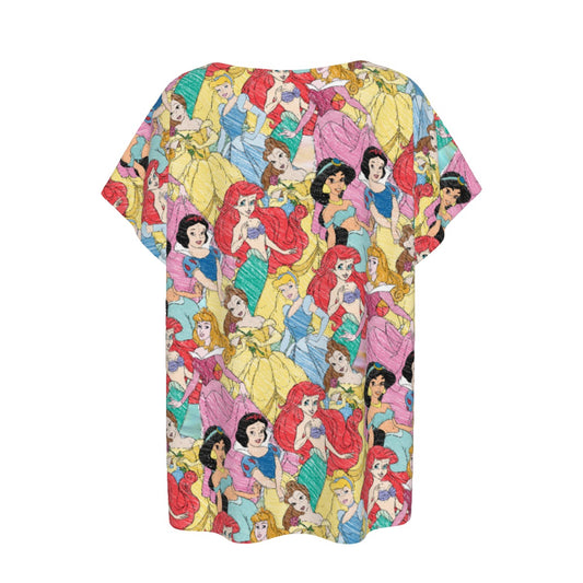 Royal Princess Sketches - Women’s Relaxed Fit Scoop Tee