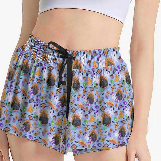 Halloween On The High Seas - Women's Flowy Pocket Shorts