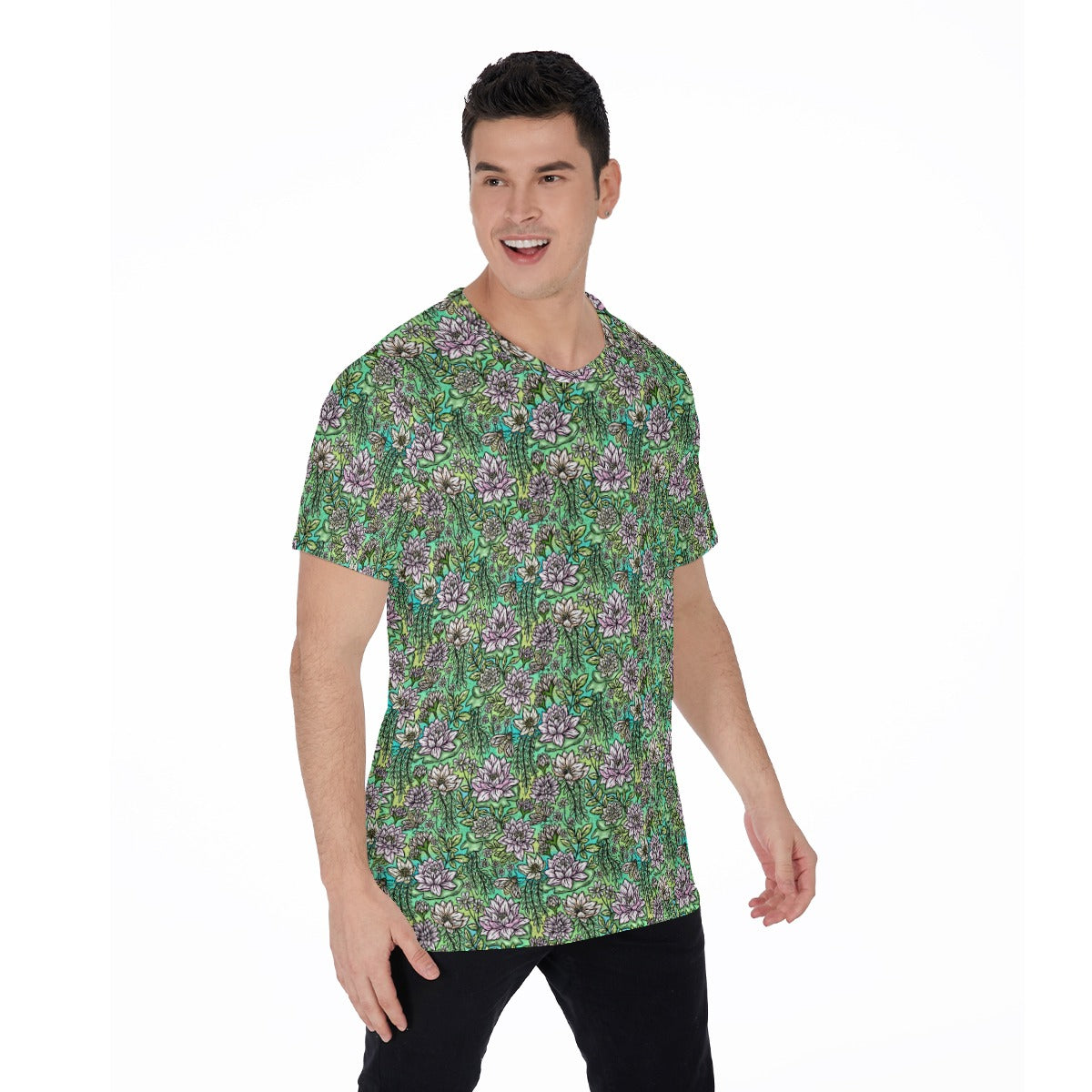 Fairytale Florals – Bayou Blooms - Men's Short Sleeve T-Shirt