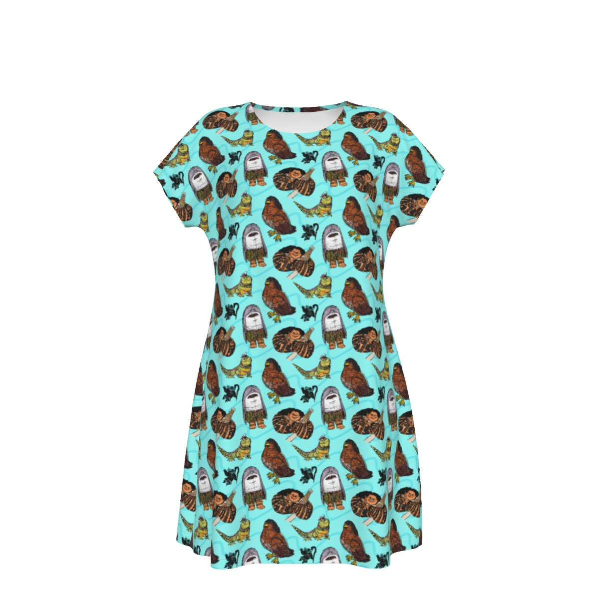 Shapeshifting Island Hero - Women's T-Shirt Dress