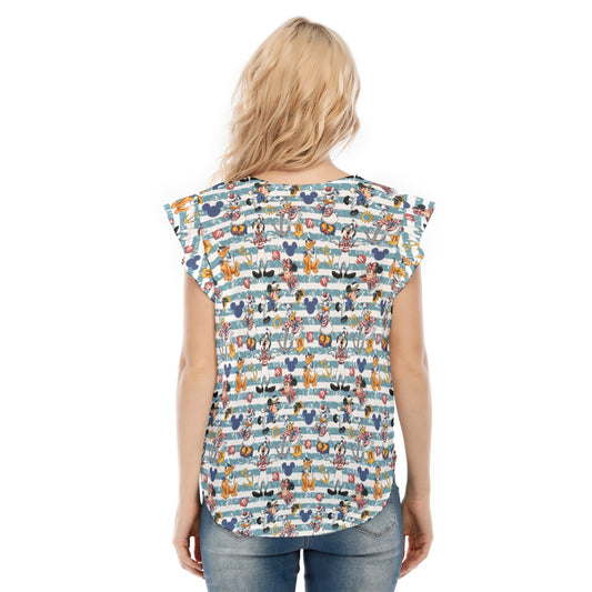 Cruise Crew on Deck - Women’s Flutter Sleeve Top