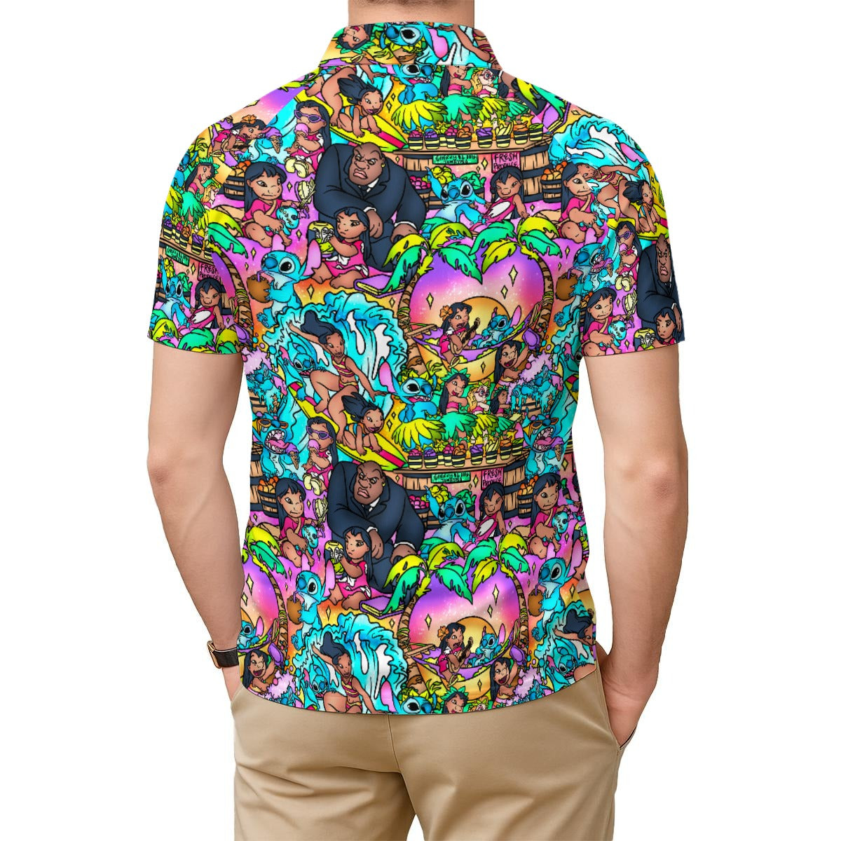Ohana Island Storybook Scenes - Men's Polo Shirt