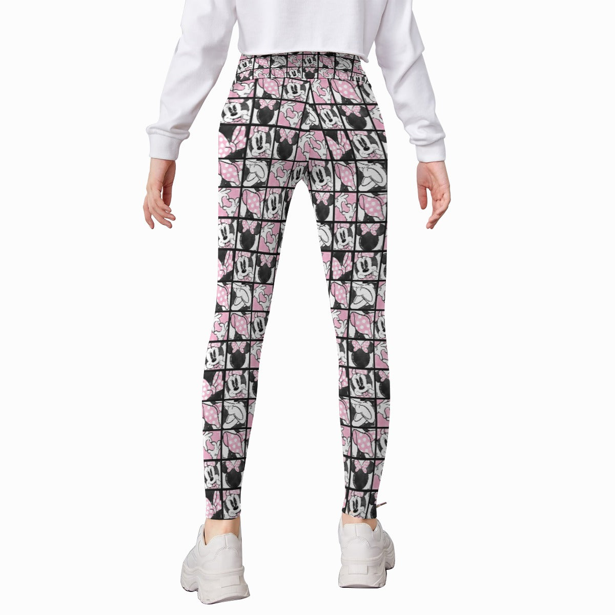 Mouse Bow Block Party - Kid's Leggings