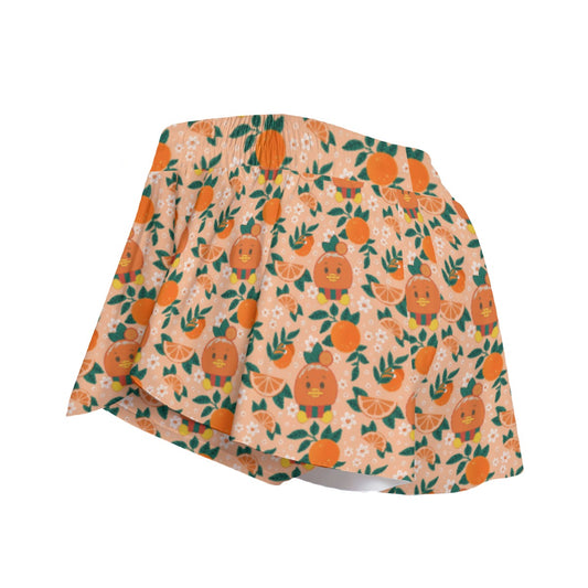 Juicy Citrus Friend - Women's Flowy Pocket Shorts