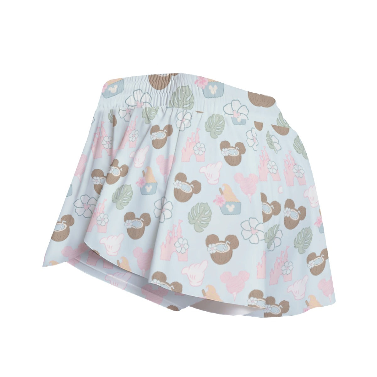 Pastel Island Treats - Women's Flowy Pocket Shorts