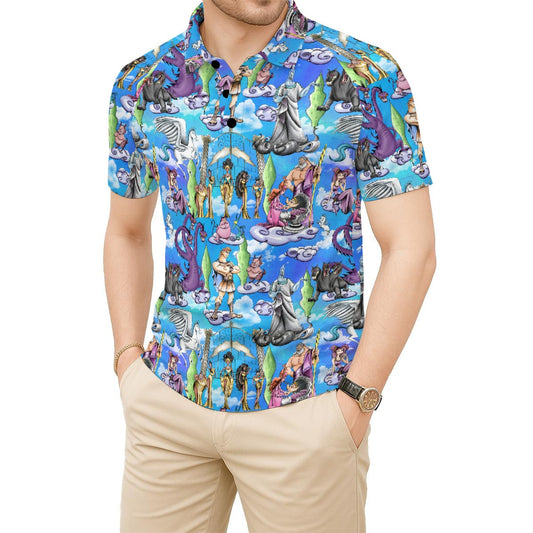 Mythic Hero Chaos Clouds - Men's Polo Shirt