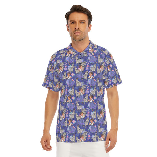 Whimsical Strong Heroine - Men's Polo Shirt