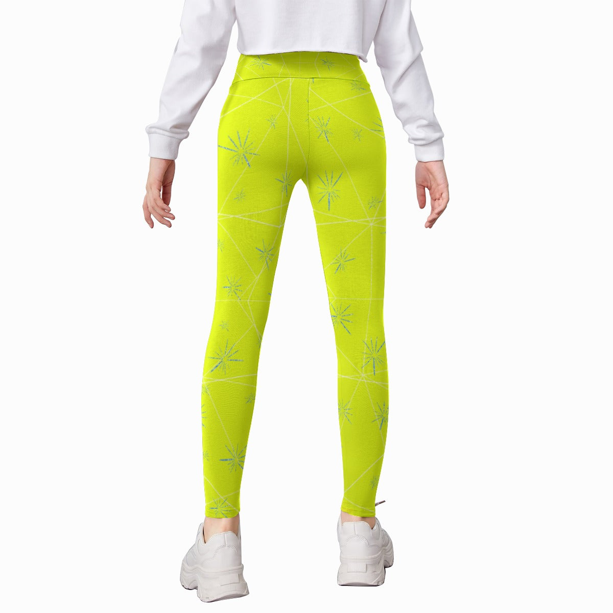 Joyful Blue & Yellow Florals - Kid's Leggings