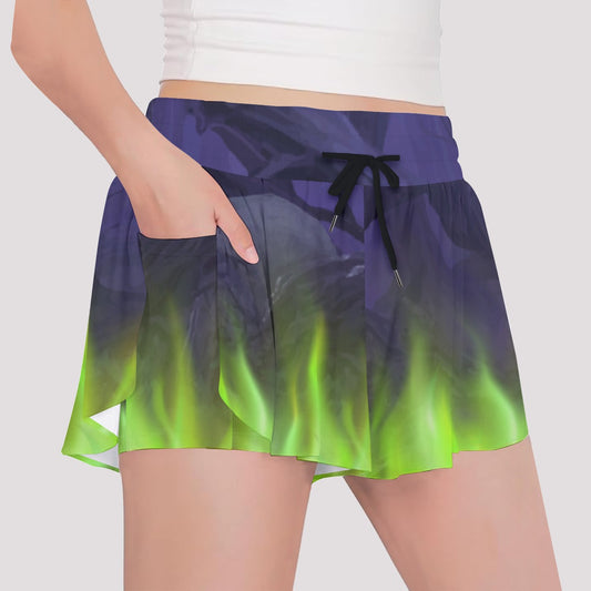Enchanted Thorn Forest - Girls’ Flowy Pocket Shorts