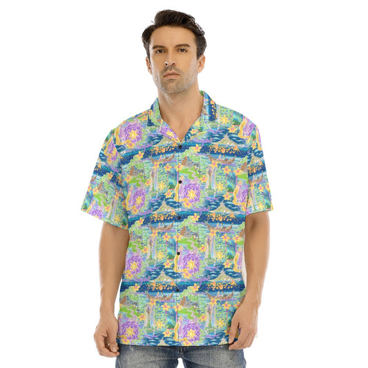 Rapunzel’s Lantern Festival - Men's Hawaiian Button Up Shirt