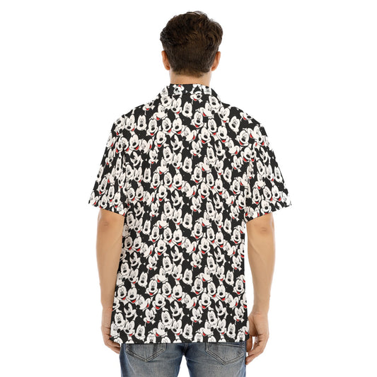 Many Faces of Classic Mouse - Men's Hawaiian Button Up Shirt