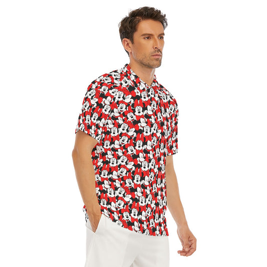 Many Faces of Polka Dot Mouse - Men's Polo Shirt