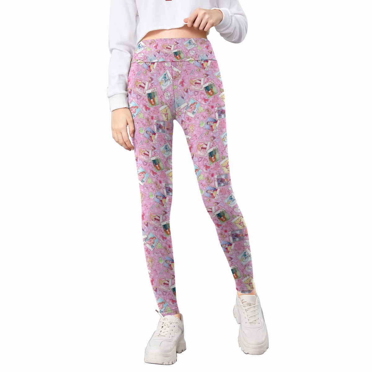 Holiday Winter Princess Christmas Snapshots - Kid's Leggings