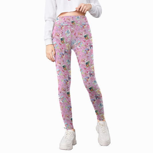 Holiday Winter Princess Christmas Snapshots - Kid's Leggings