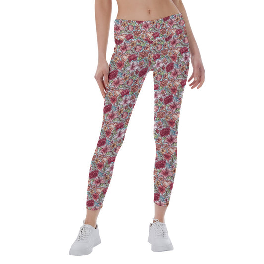 Fairytale Florals – Island Princess - Women's Yoga Leggings