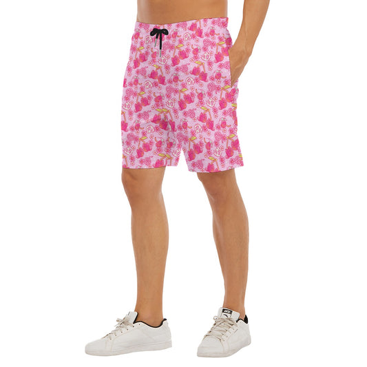 Fruitimals - Cherry Kittens - Men’s Pocket Beach Shorts