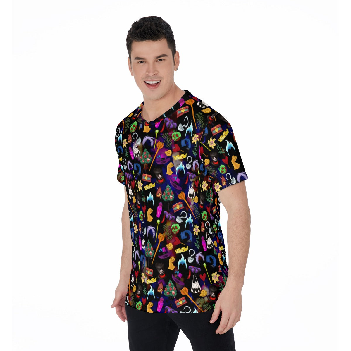 Villainous Icons Collage - Men's Short Sleeve T-Shirt