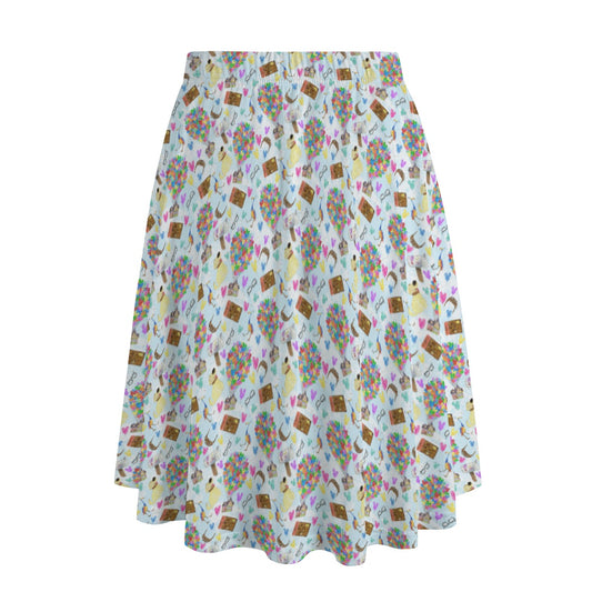 Up Adventure Icons - Women’s Pocket Midi Skirt