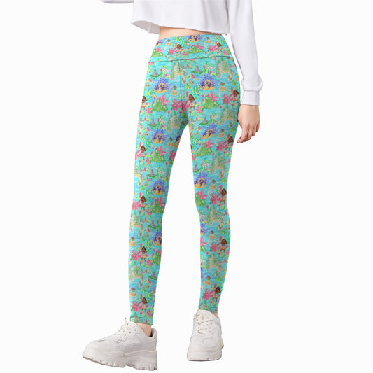 Tropical Island Paradise - Kid's Leggings