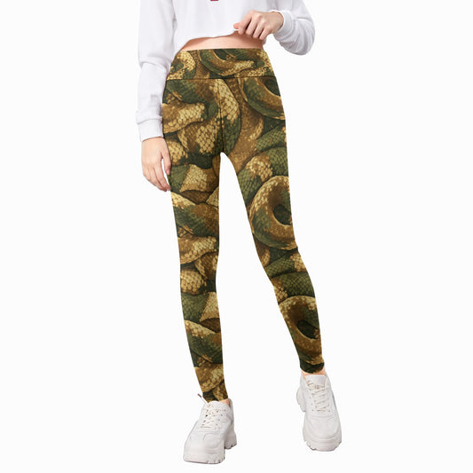 Animal Print - Snake - Kid's Leggings