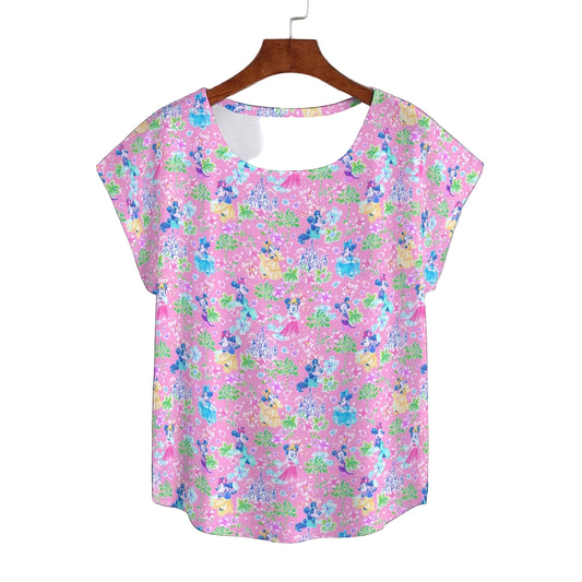 Princess Palm Party - Women’s Relaxed Fit Scoop Tee
