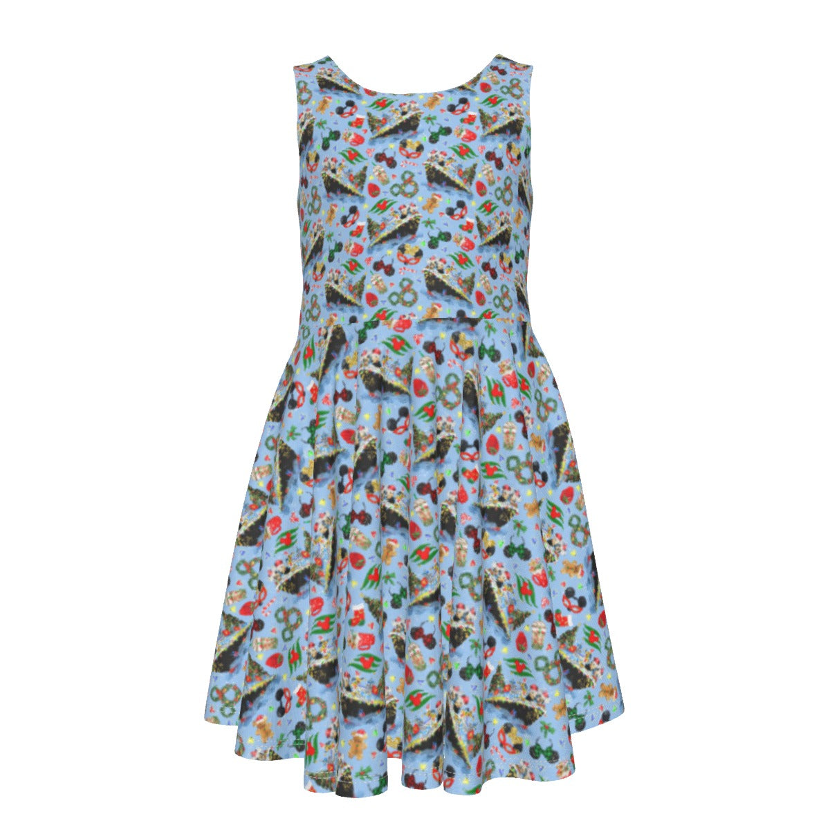 Very Merrytime Christmas Cruise - Kid's Sleeveless Skater Dress