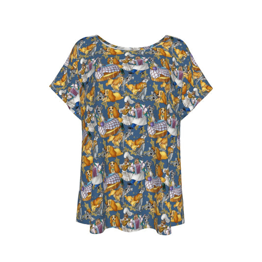Puppy Love Sketchched - Women’s Relaxed Fit Scoop Tee