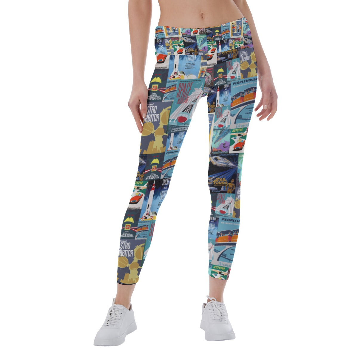 Tomorrowland Vintage Attraction Posters - Women's Yoga Leggings