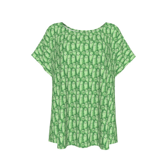 Kawaii Pickle Party - Women’s Relaxed Fit Scoop Tee