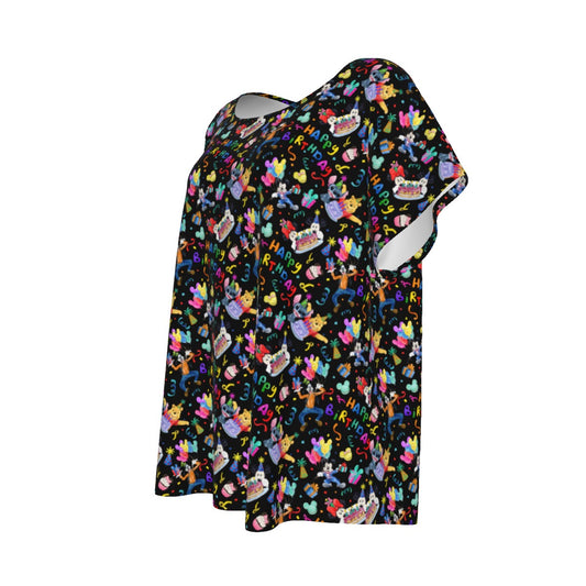 Happy Birthday Celebration - Women’s Relaxed Fit Scoop Tee