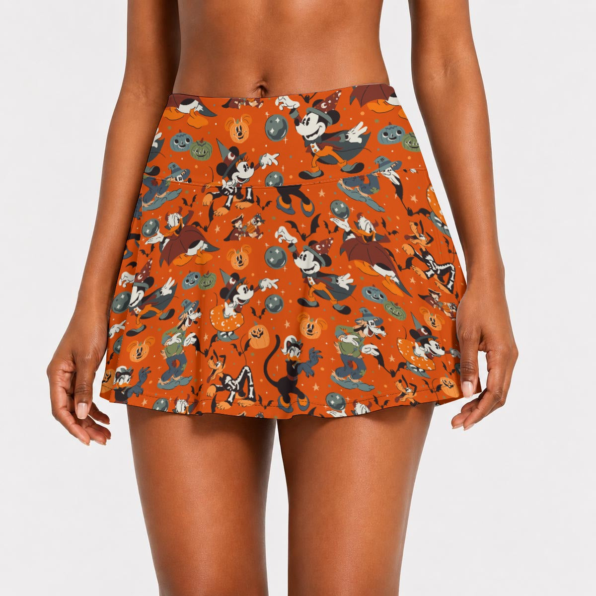 Vintage Halloween Parade - Women’s Athletic Skater Skort with Pockets
