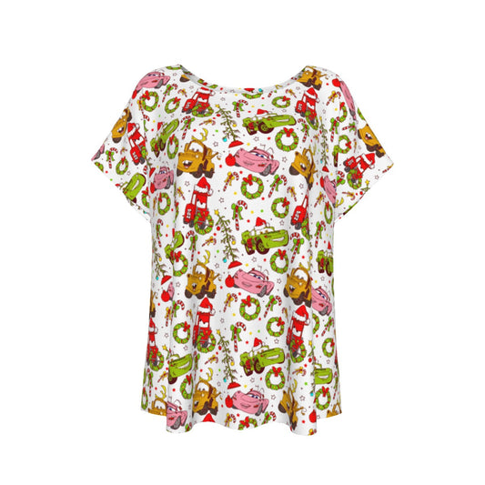 Holiday Race Day - Women’s Relaxed Fit Scoop Tee