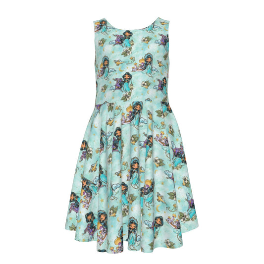 Whimsical Desert Princess - Kid's Sleeveless Skater Dress