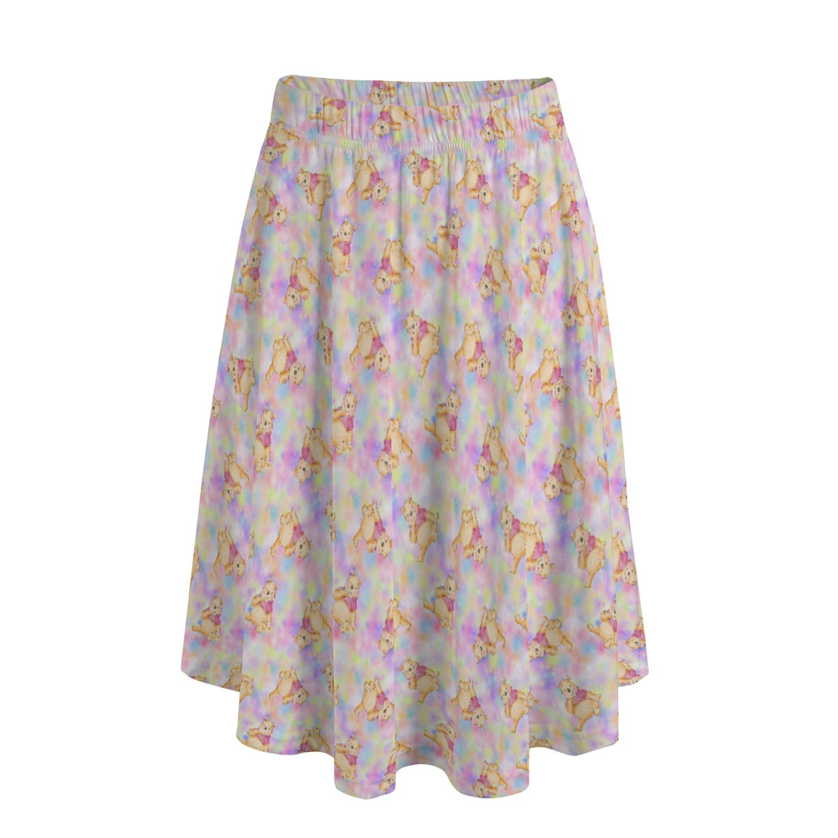 Watercolor Honey Bear - Women’s Pocket Midi Skirt