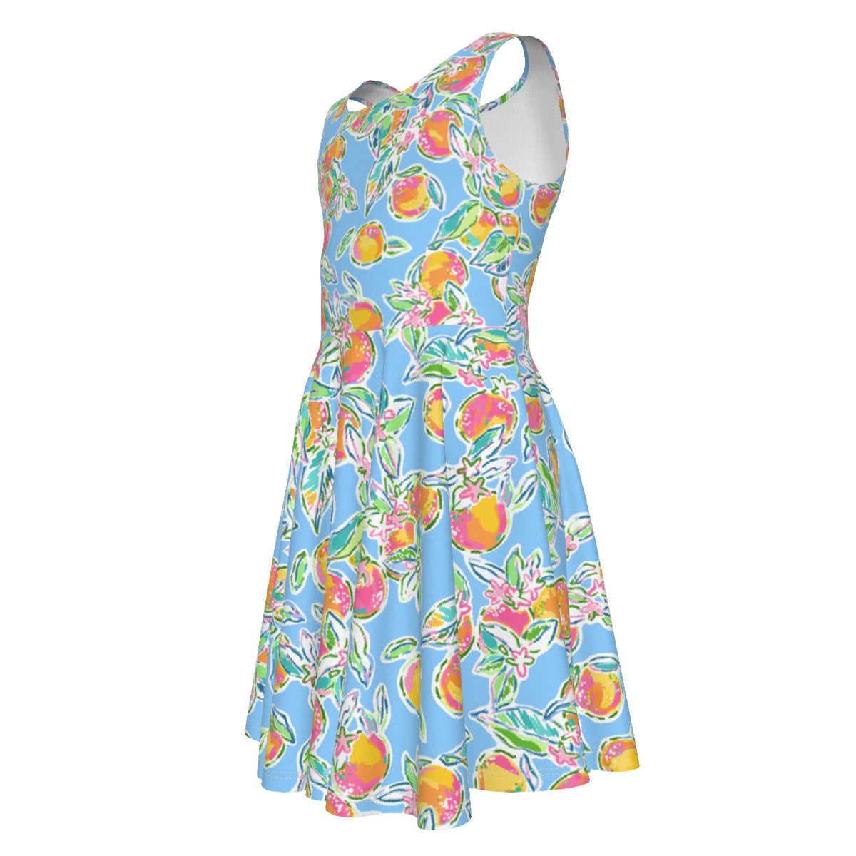 Peachy Keen - Kid's Sleeveless Skater Dress
