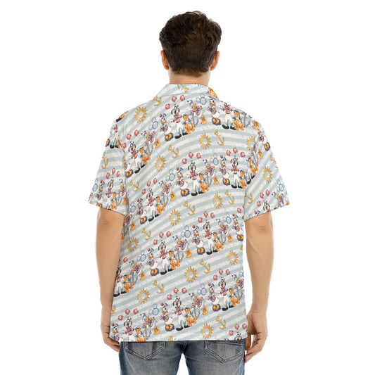 Set Sail with the Crew - Men's Hawaiian Button Up Shirt