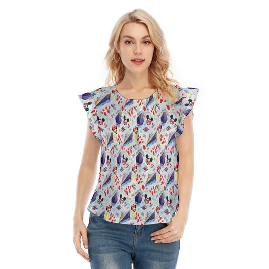 DCL Cruise Style Adventure - Women’s Flutter Sleeve Top