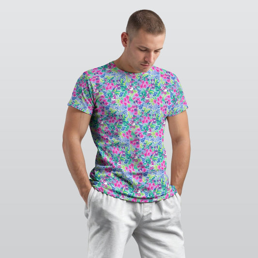 Bright Tropical Bliss - Island Mouse Duo - Men's Short Sleeve T-Shirt
