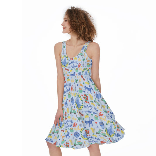 Sweet Life Pixie Dust - Pocket Midi Skater Dress