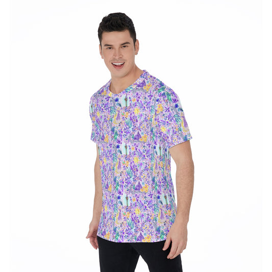 Bright Tropical Princess - Tower Light Festival - Men's Short Sleeve T-Shirt