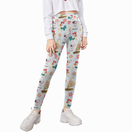 Island Pig & Rooster Duo - Kid's Leggings