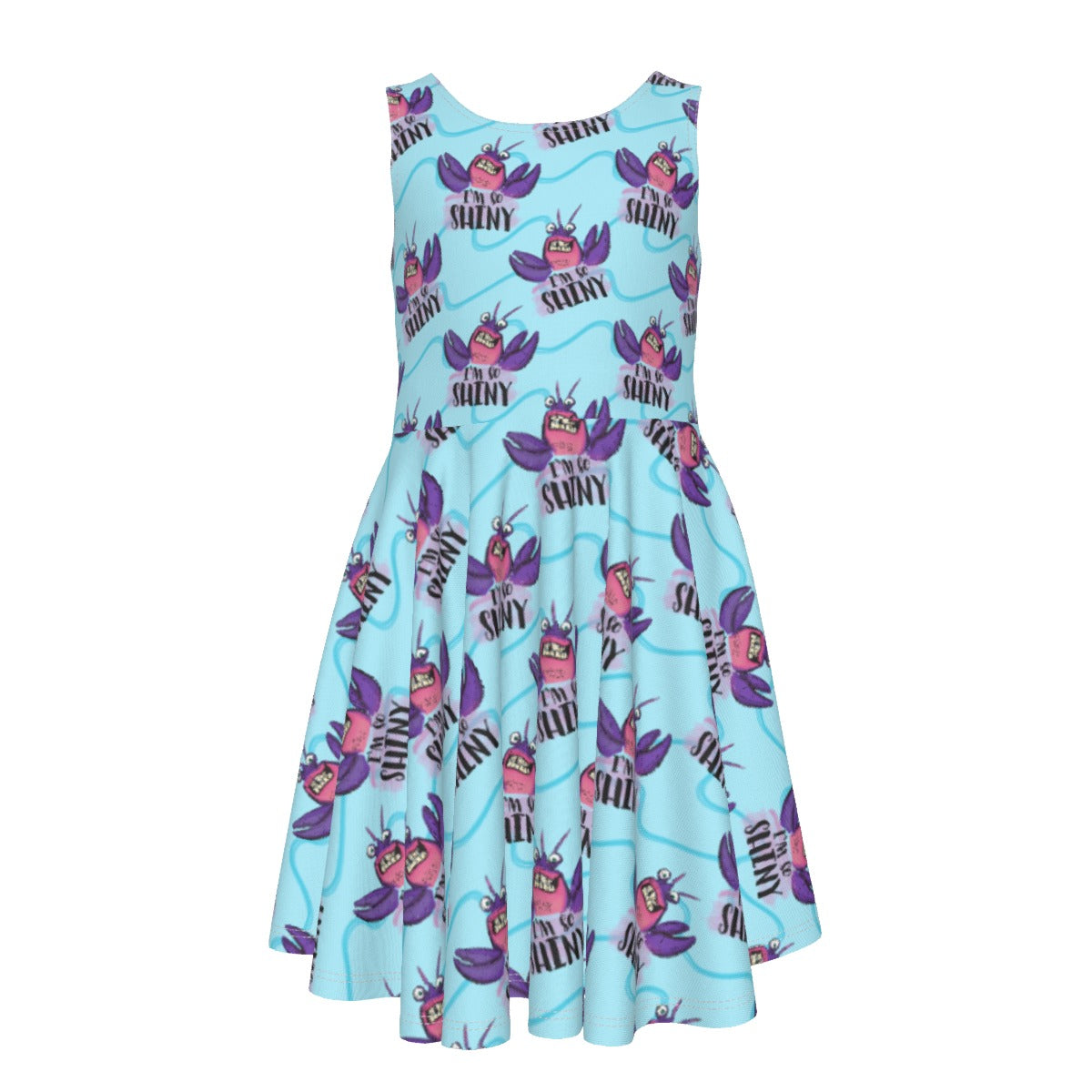 Shiny Deep-Sea Villain - Kid's Sleeveless Skater Dress