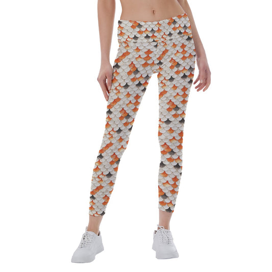 Animal Print - Koi Fish - Women's Yoga Leggings