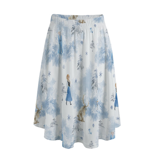 Enchanted Winter Landscape - Women’s Pocket Midi Skirt