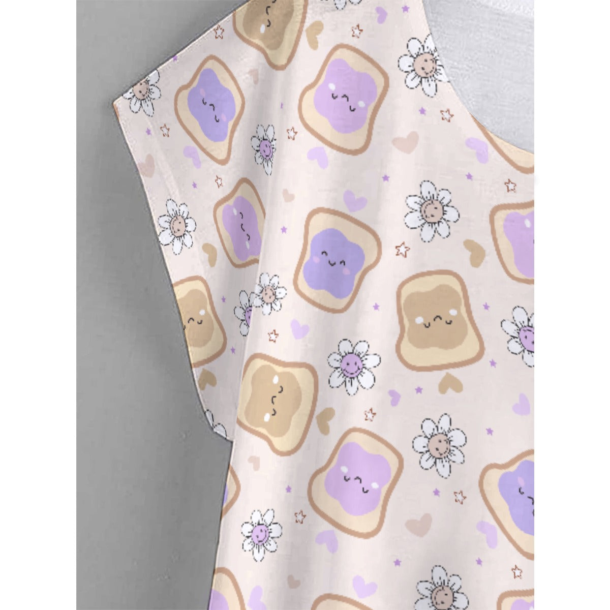 Kawaii Peanut Butter and Jelly Sandwiches - Women’s Relaxed Fit Scoop Tee