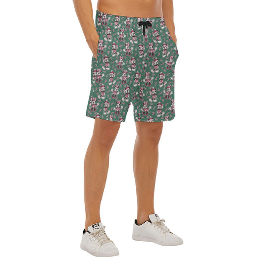 Mouse and Bow Peppermint Pals - Men’s Pocket Beach Shorts