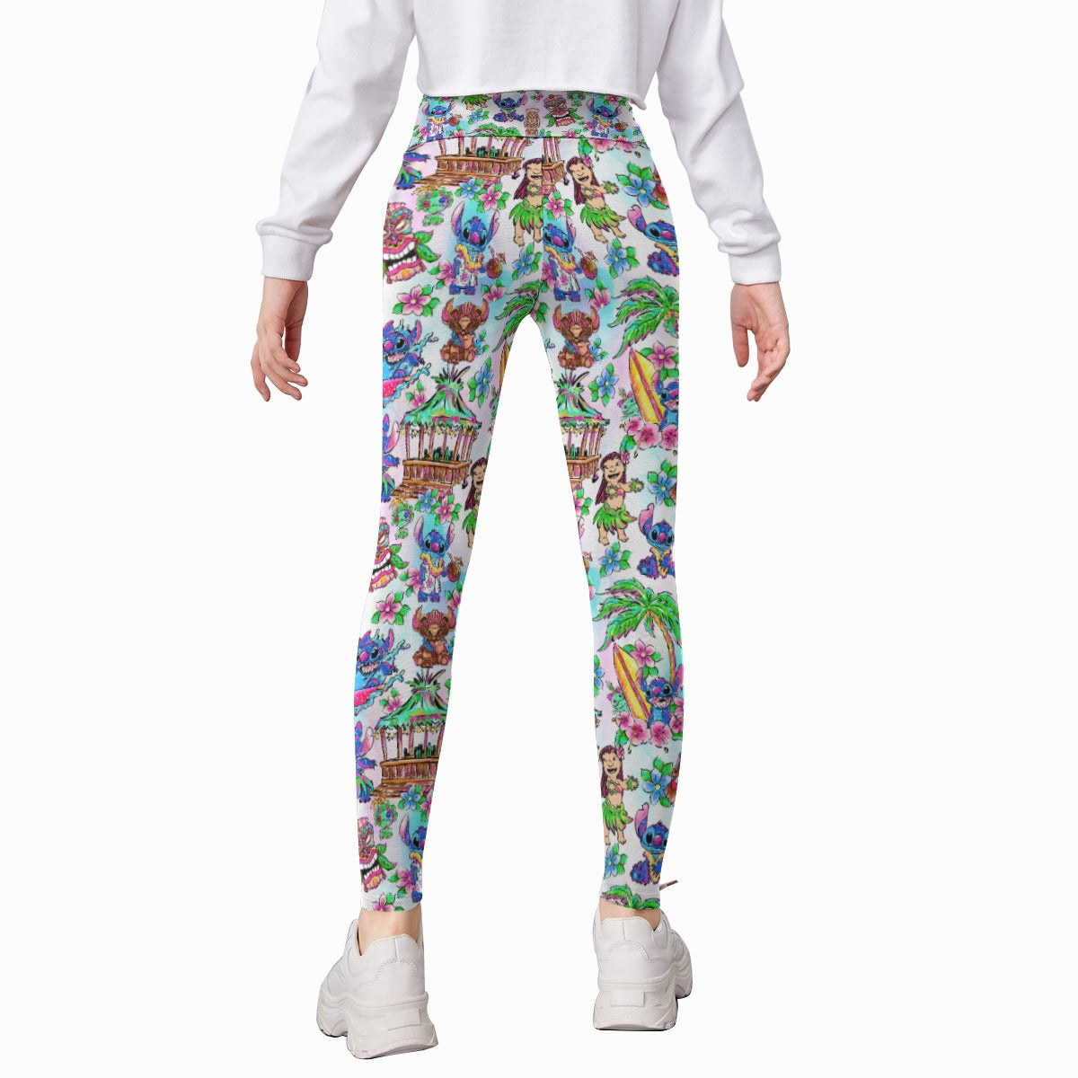 Bright Island Chaos Hand Drawn - Kid's Leggings