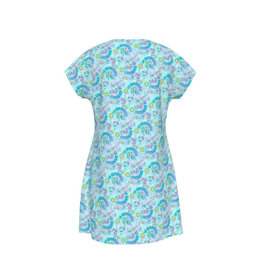 Sun-Kissed Snow Friend - Women's T-Shirt Dress