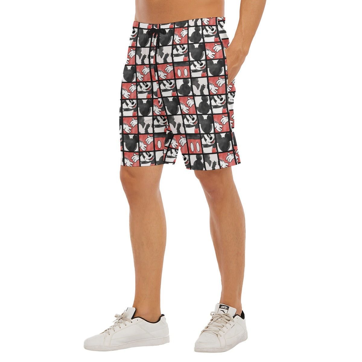 Mouse Block Party - Men’s Pocket Beach Shorts